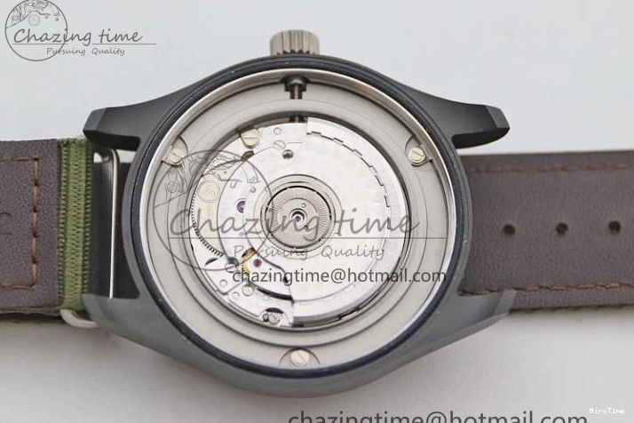 MIROTIME 0219 Packable Mark XVIII ‘TOPGUN SFTI’ Ceramic M+F Best Edition Black Dial on Green Nylon Strap 7048